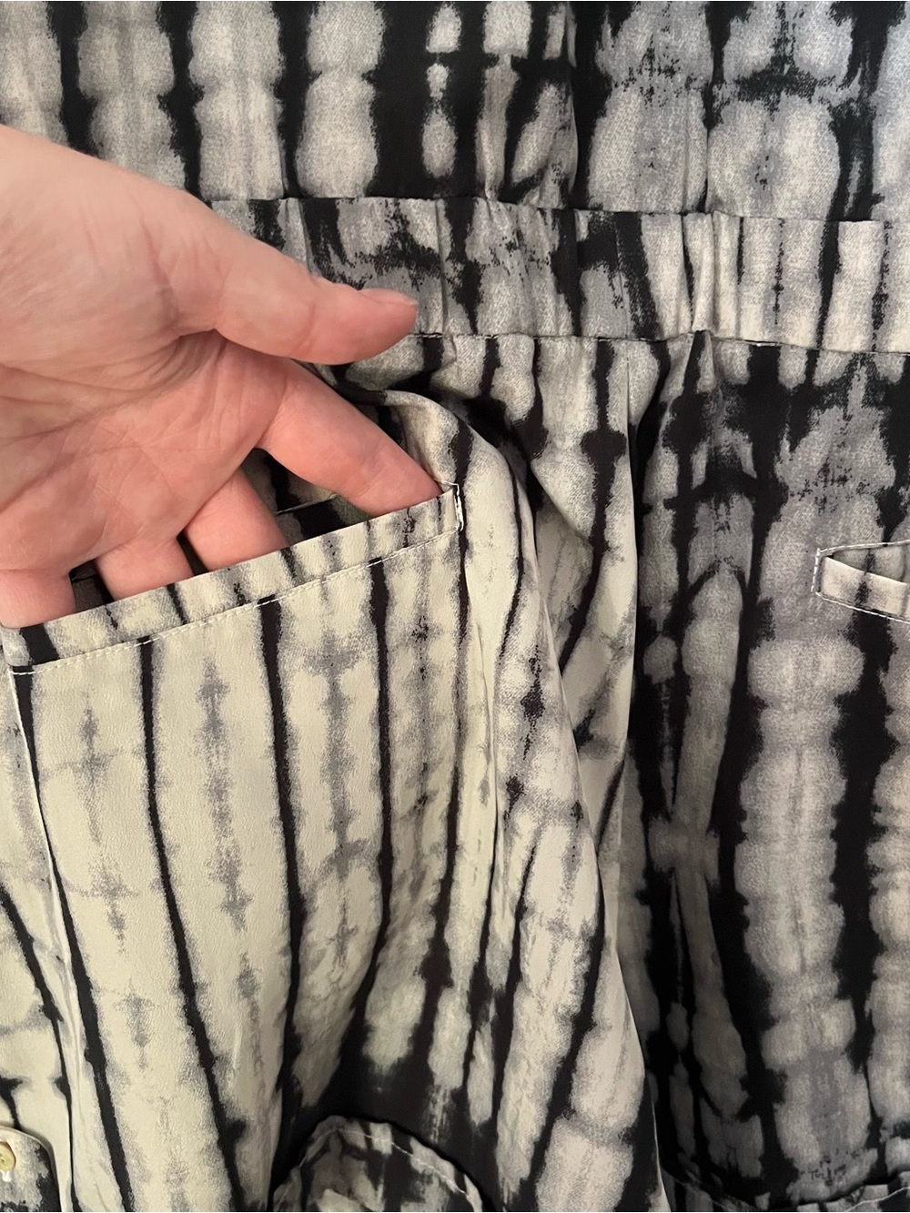 Farm Rio Tie Dye Snake Skin Pattern Romper - Picture 12 of 15